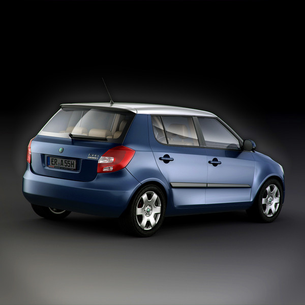 skoda fabia blueline dxf - Skoda Fabia BlueLine 5J by RTEwork